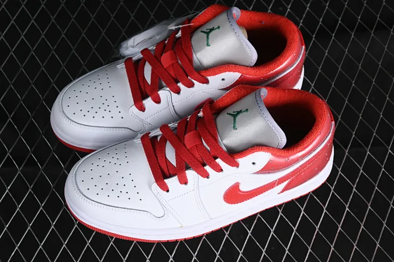 All categories Air Jordan Jordan series basketball shoes Air Jordan 1 Low Air Jordan 1 Low AJ1 Joe 1 white and red low-top cultural and casual sneakers FQ1935-018